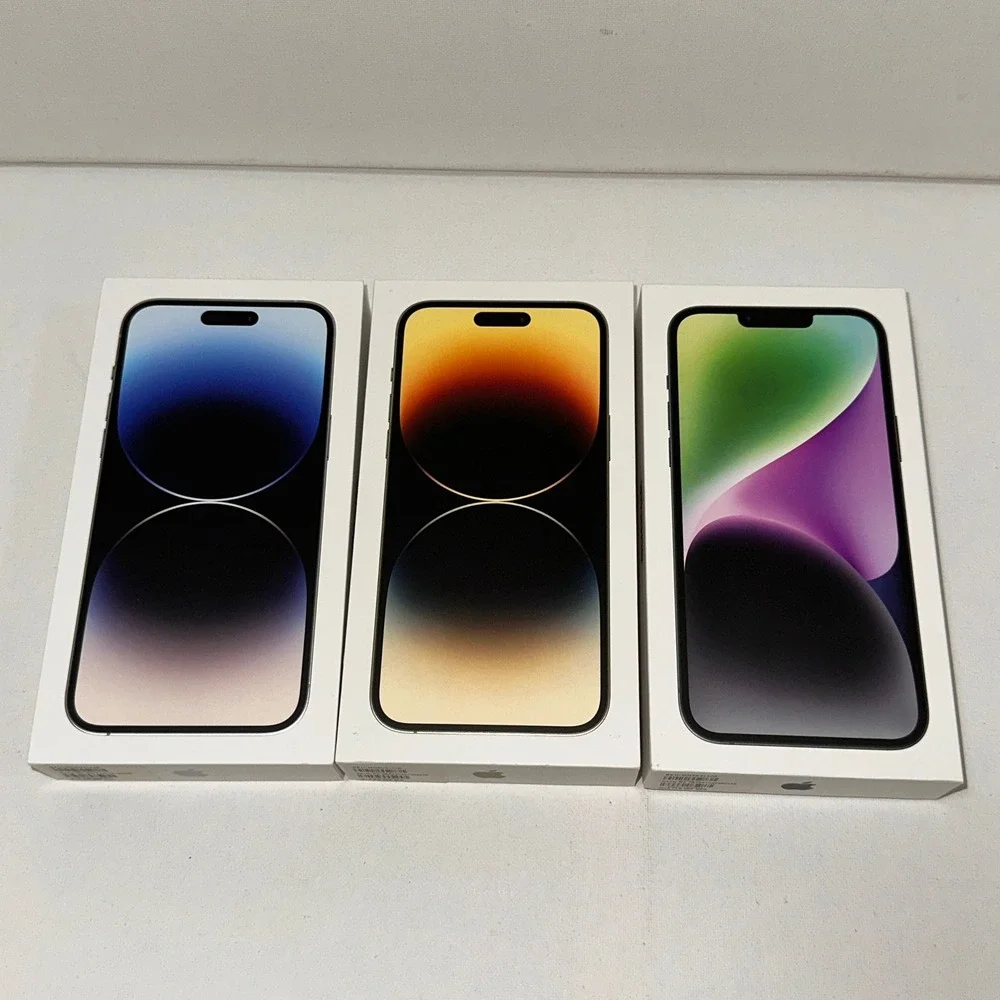 Apple iPhone 14 Pro Max & 14 Plus EMPTY BOXES Lot 3 Silver‎ Gold Midnight 256GB